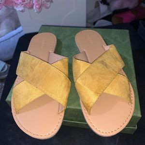 Mustard sandals